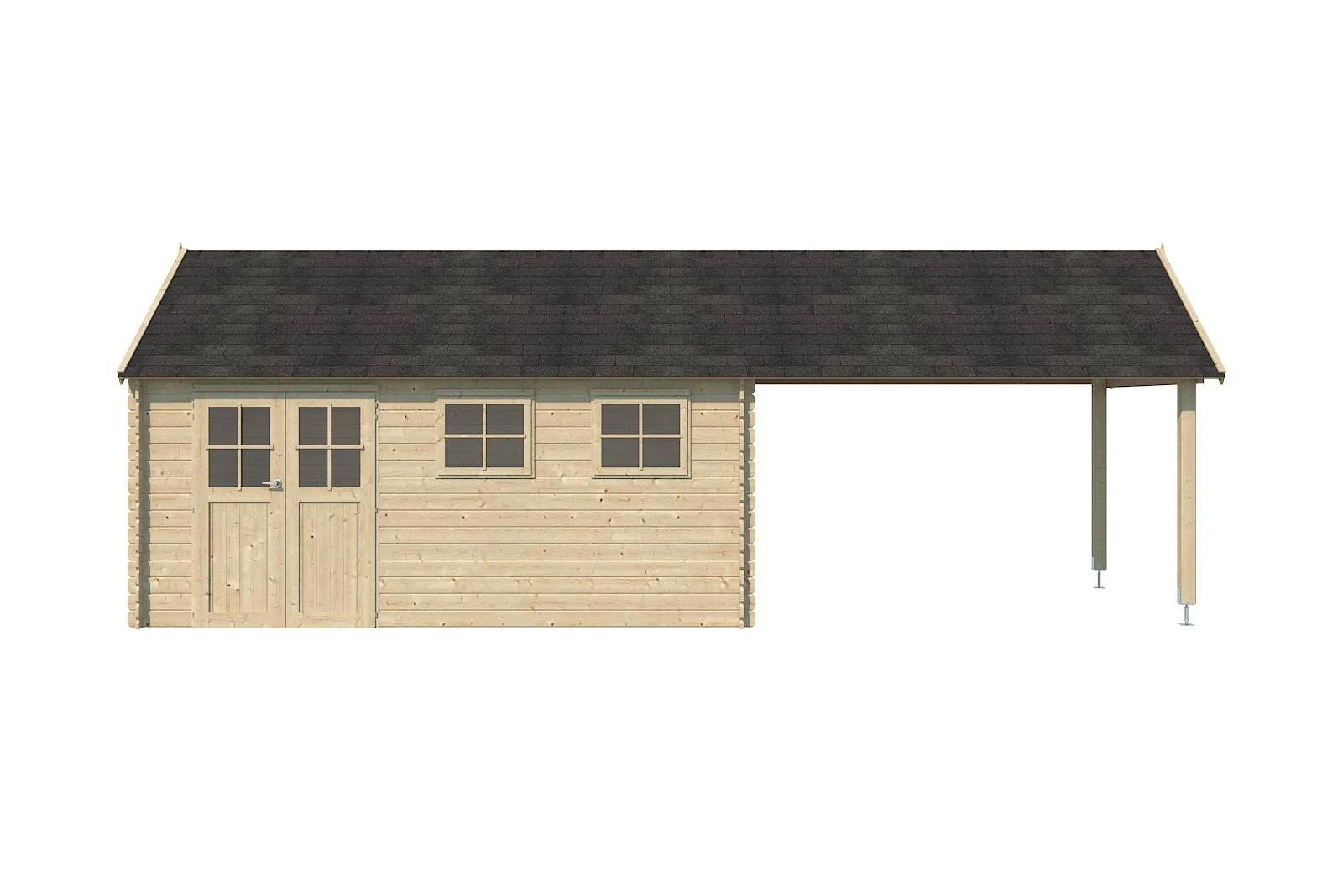 Woodlands Blokhut Gloucester XL 880 x 295 cm - Afbeelding 5